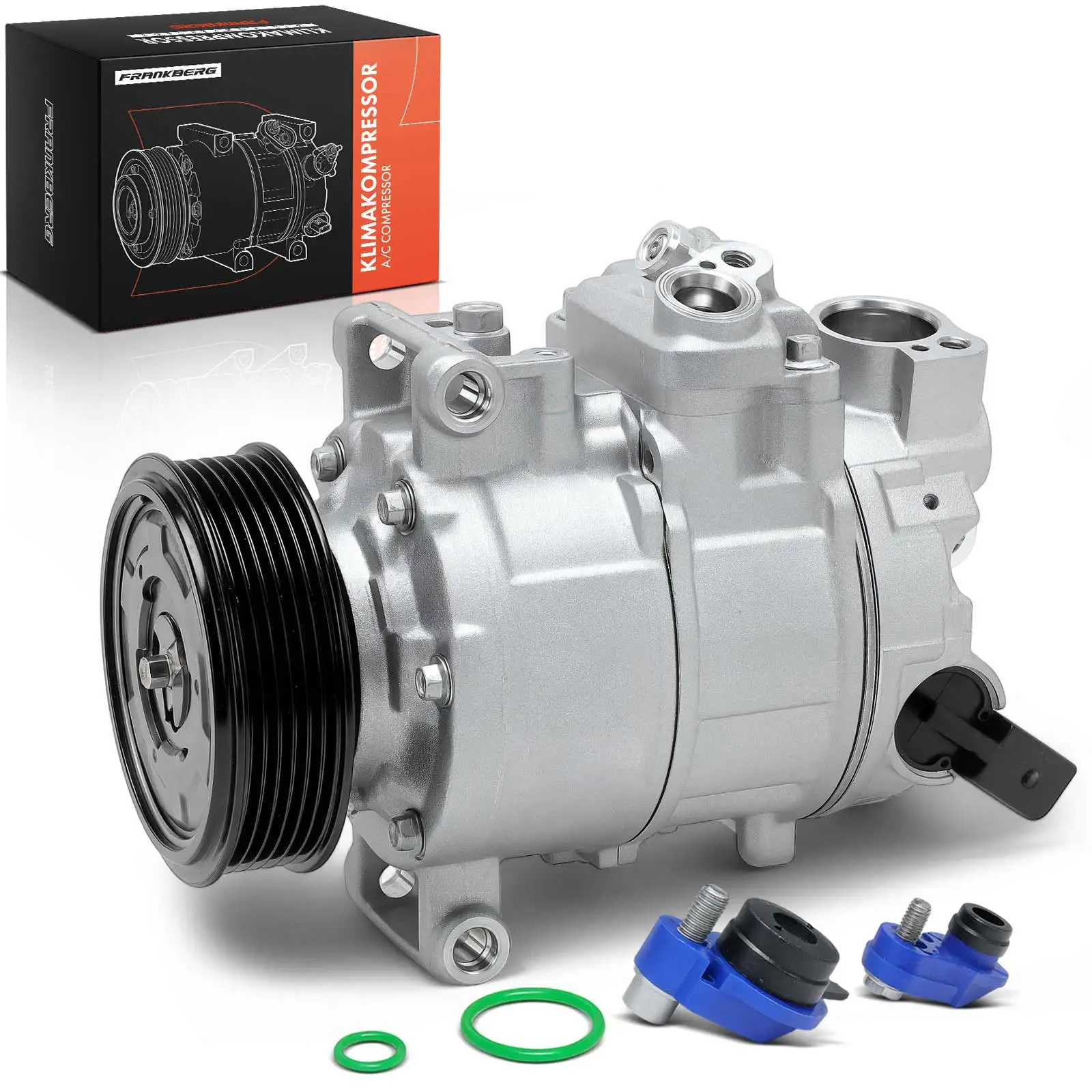 Compresseur de climatisation Frankberg 1x pour Audi A4 8K2 8KH A5 8T3 A6 Seat Exeo 3R2 3R5 2004-2019 4F0260805AA 4F0260805T 8K0260805
