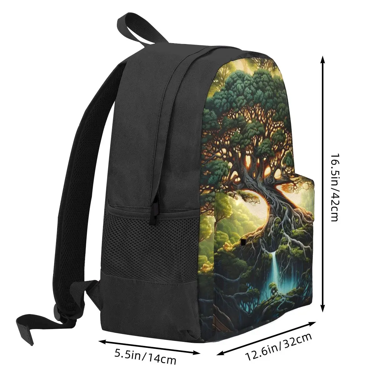 Great Tree Of Life Digital Print Backpack Hot Sale Daypack Large Capacity Children BookBag School Bag Shoulder Bags for MenWomen
