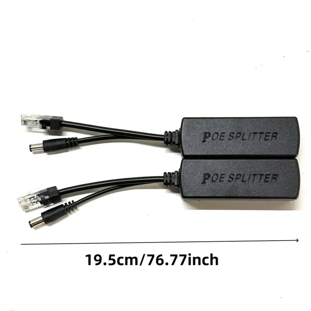 POE الفاصل 24 فولت/48 فولت إلى 12 فولت/5 فولت IEEE 802.3af الناتج الطاقة عبر إيثرنت POE الفاصل كابل محول لكاميرات IP