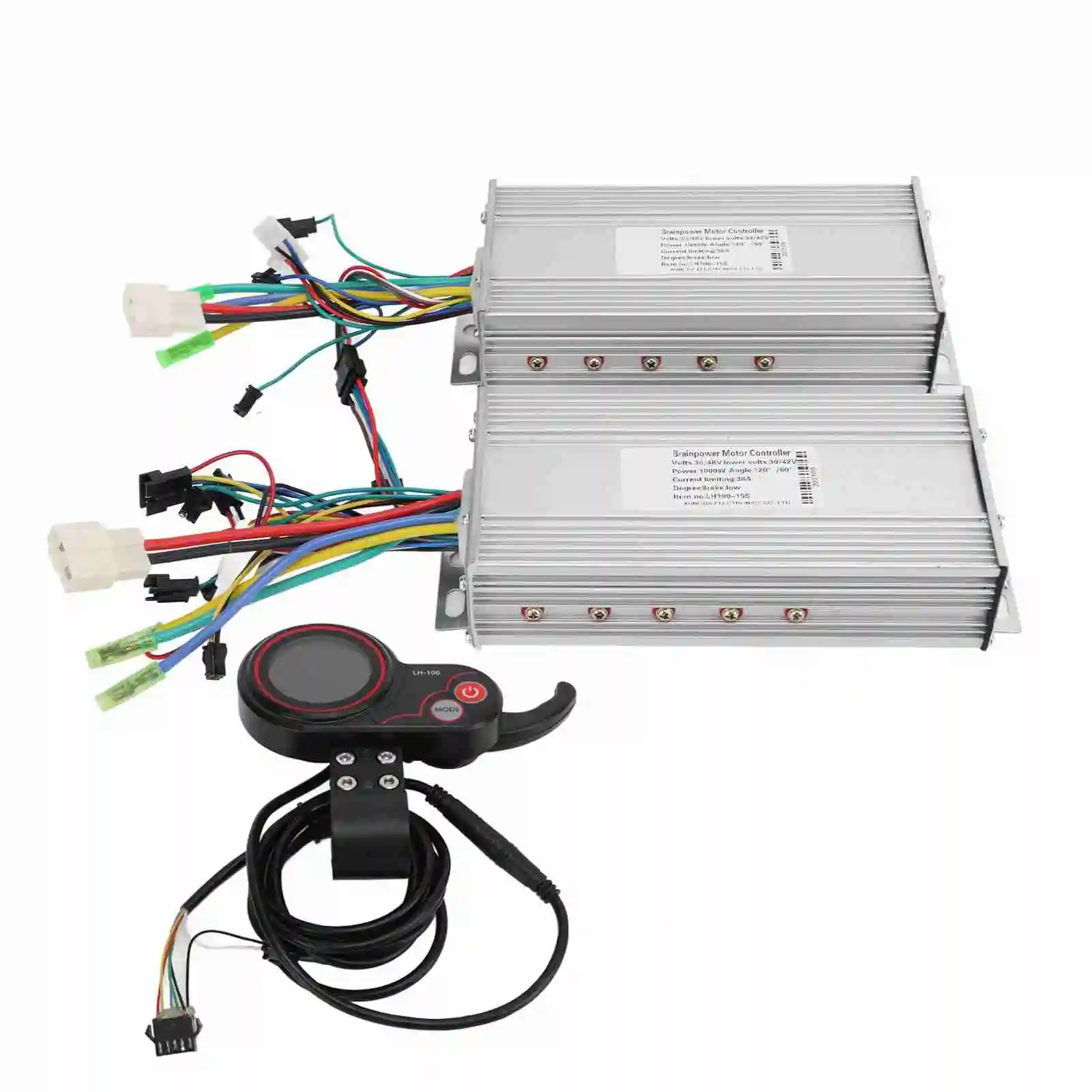 Dual Drive 36/48V 1000W Electric Bike Brushless Controller LH100 Color LCD Screen Display