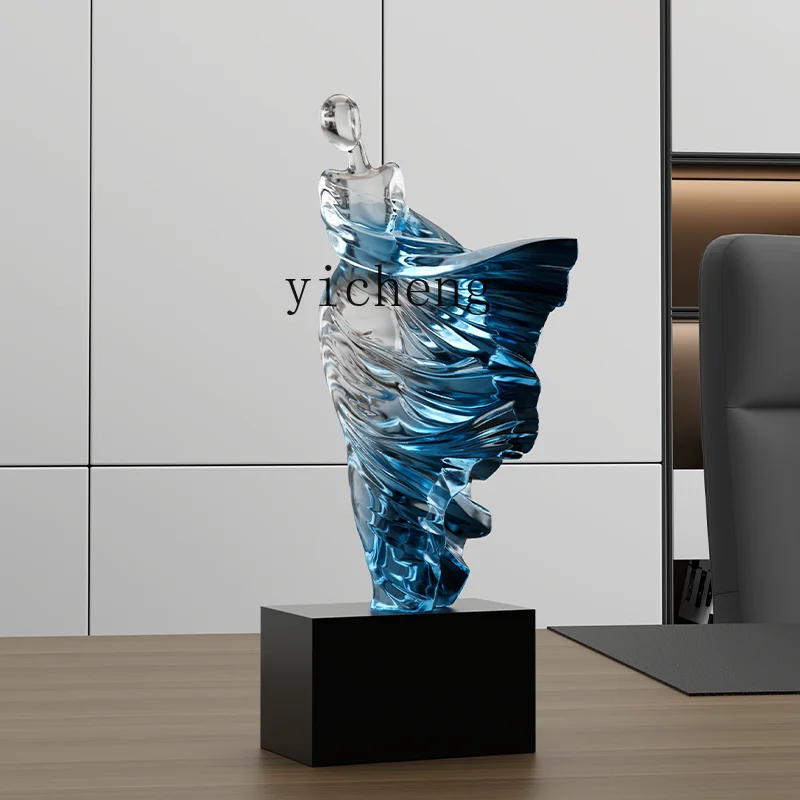 

LSL Figure Art Ornament Niche Transparent Sculpture Living Room Wine Cabinet Study Ornament