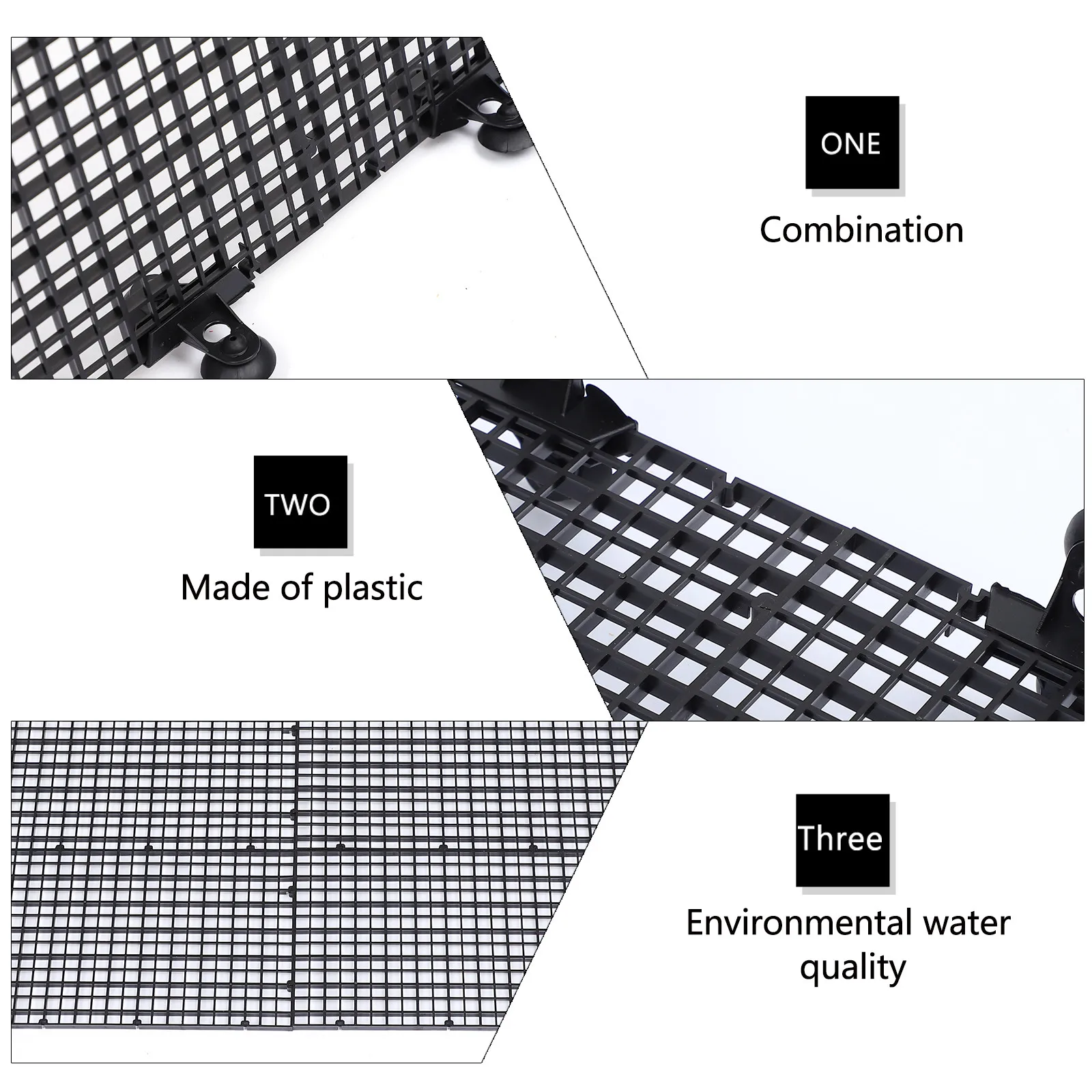

16pcs Fish Tank Divider Set Aquarium Grid Partition Plastic Mesh Panels for Separating Fish Tanks Compartments Environmental
