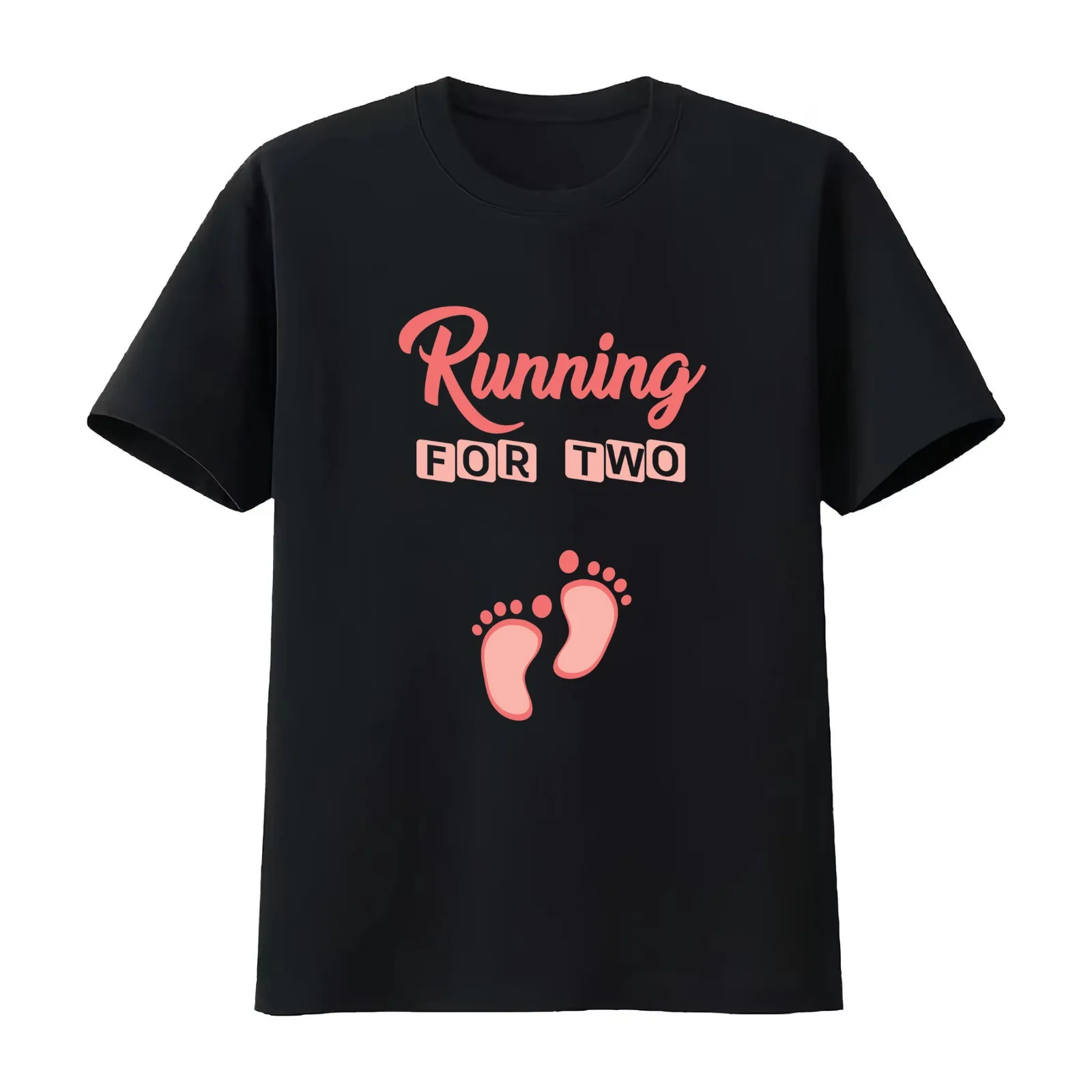 Running for two | gender reveal shirts | pregnant shirts | new mom gifts baby shower gift baby announcement shirt T-Shirt