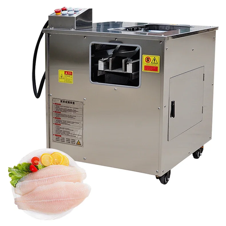 Automatic Oblique Fish Cutting Machine Electric Black Fish Boiled Fish Slicer Machine