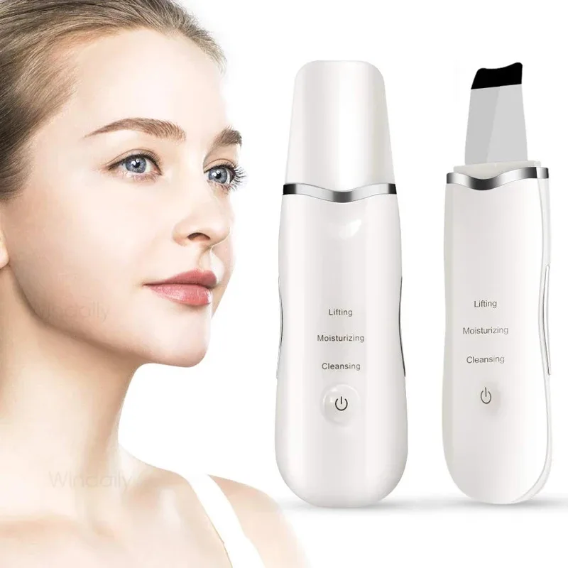 Skrobak do twarzy głębokie oczyszczanie wibracyjny masażer do twarzy szpatułka do peelingu usuwania zaskórników pielęgnacja porów