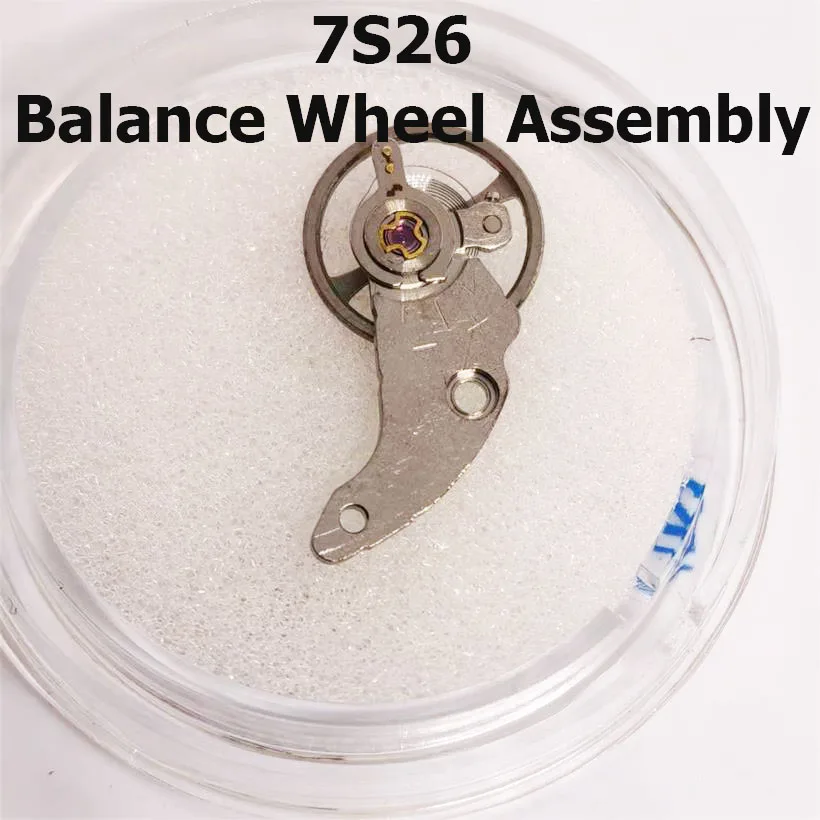 Suitable For 7S26 Mechanics Movement Balance Wheel Assembly Swing Clamp Plate+ Swing Wheel Original Disassembly Watch Accessorie