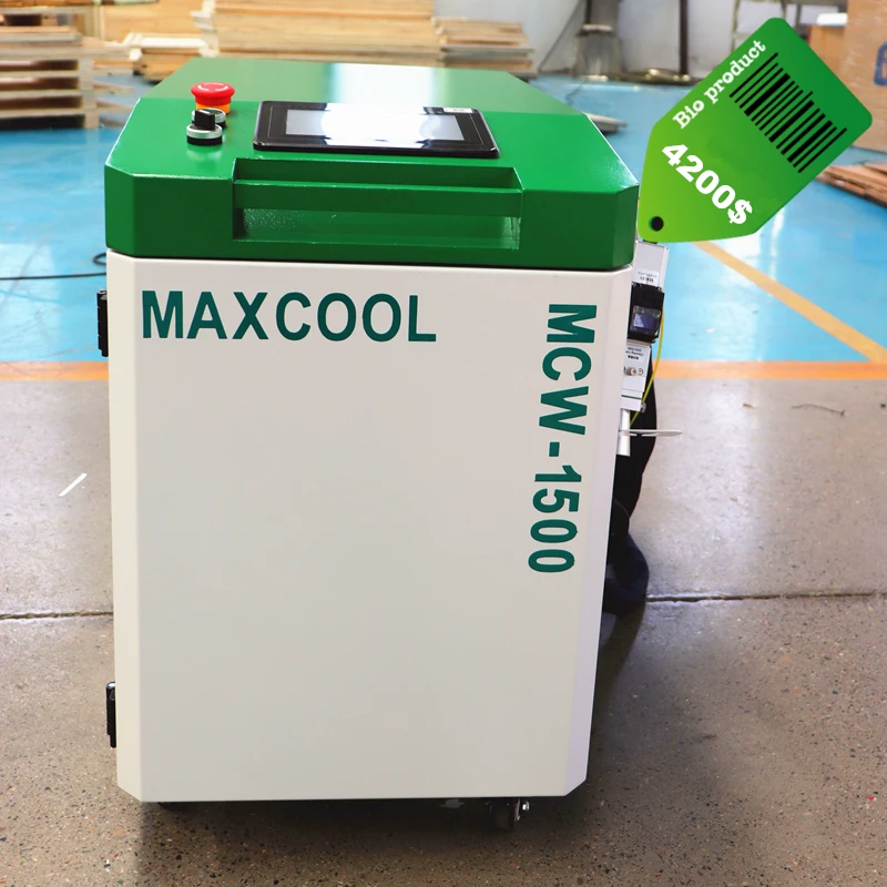 

MAXCOOL 1000w laser rust removal 1.5KW 2KW 3KW Fiber Laser Welding 3 in 1 Machines for Cleaning Welding Aluminum CS SS