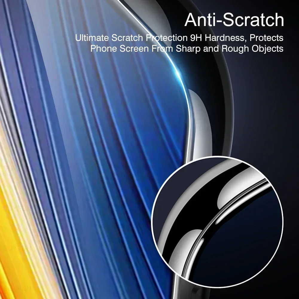 กระจกนิรภัย3ชิ้นสำหรับ Xiaomi Mi poco X6 X3 Pro ป้องกัน Pocox3 Xiaomi Pocox6 M6 X 3 GT X3pro X4 X5ฟิล์มป้องกันหน้าจอ5g