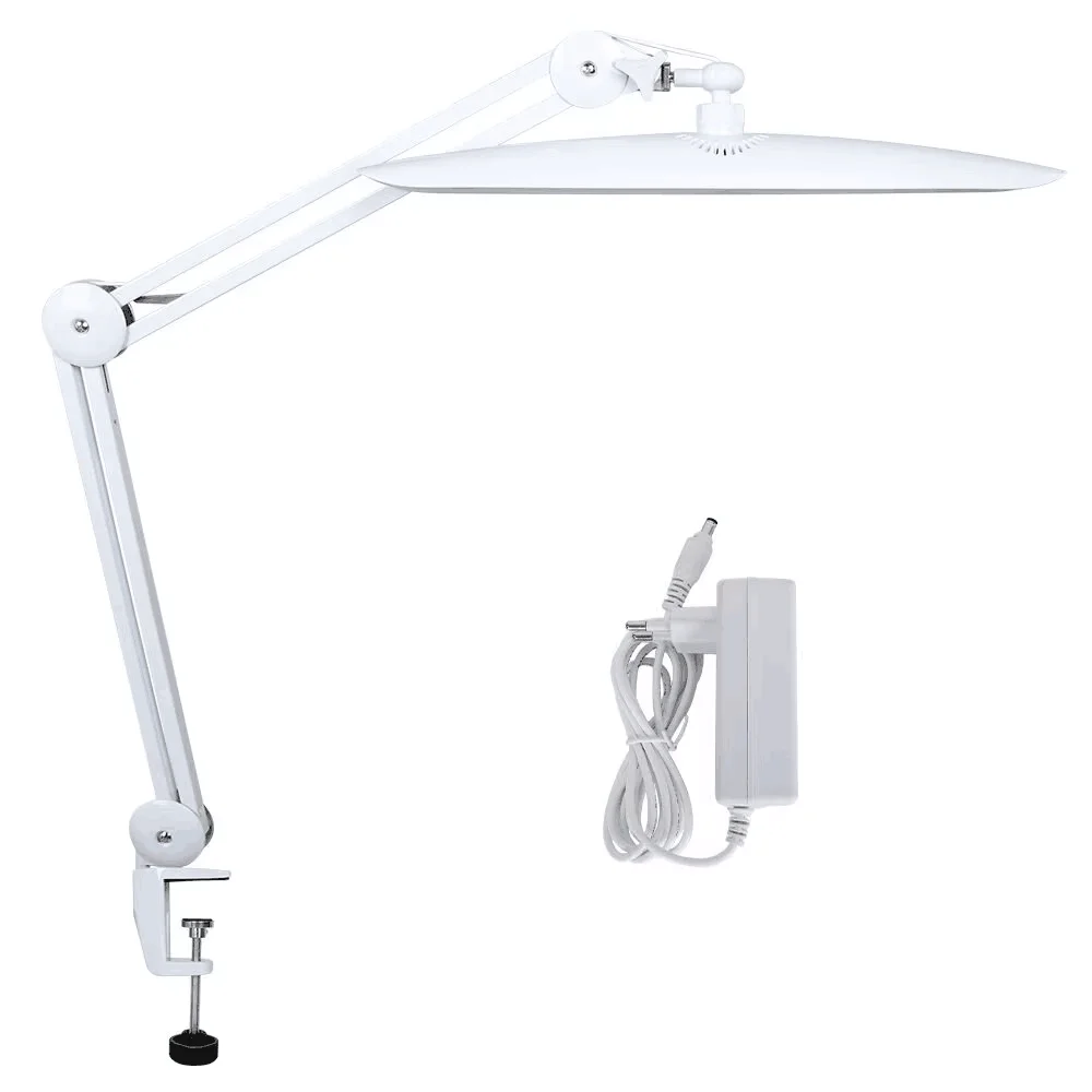LED-taakbureaulamp 19 inch metalen zwenkarm oogverzorgende wimperextensions lamp 117 stuks LED's voor nagelambachten leeshoofd werklamp