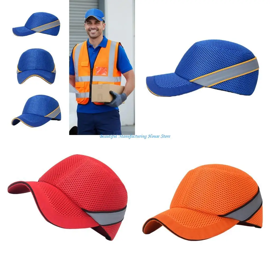 

E56A ABS Plastic Work Helmet Bump Hat With Adjustable Size Modern Baseball Hat Design Hard Hat For Professionals And Crews