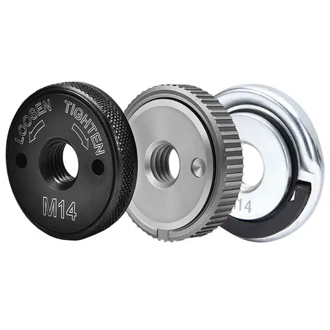 범용 M14 나사 앵글 그라인더 압력 플레이트 퀵 릴리스 앵글 그라인더 교체 클램핑 도구 용 플랜지 너트 액세서리