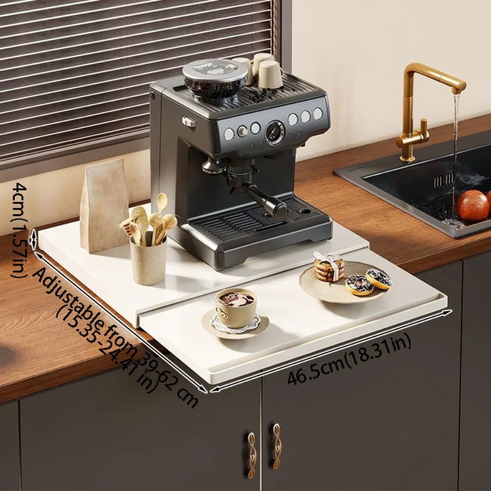 

Metal Construction Metal Utility Rack Shelves Design Pull-Out Drawers Pull-Out Shelves Tabletop Storage Modern Style