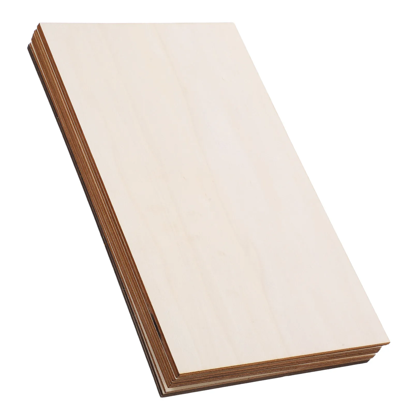 

10Pcs 170x300x3mm Plywood Sheets Flat Wood Board for Crafts Unfinished Blank Craft Wood Pieces Painting Carving DIY Projects