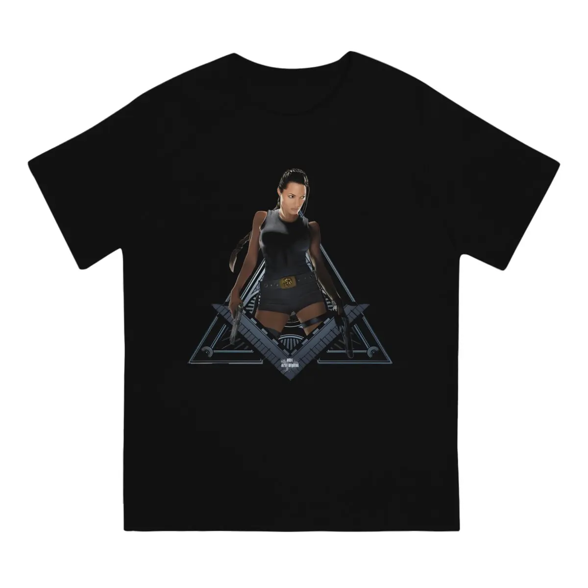 Tomb Raider Game Lara Croft Women T Shirt Vintage Homme Men's Tshirt Cotton  Men Clothing
