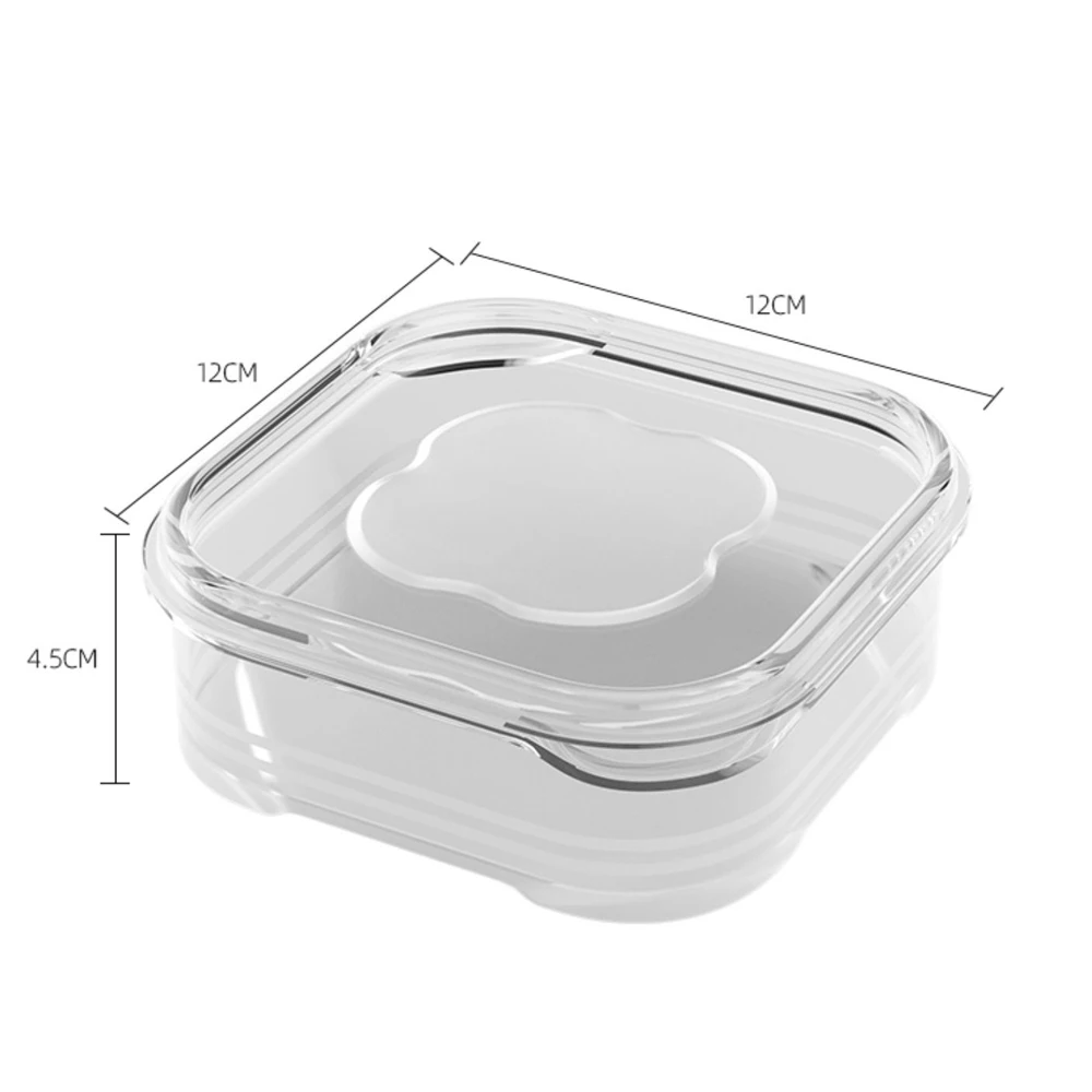 Boîte de Rangement Transparente en Plastique pour Réfrigérateur, Conteneur de Conservation Fraîche avec Couvercle pour la Cuisine, 5/1 Pièces