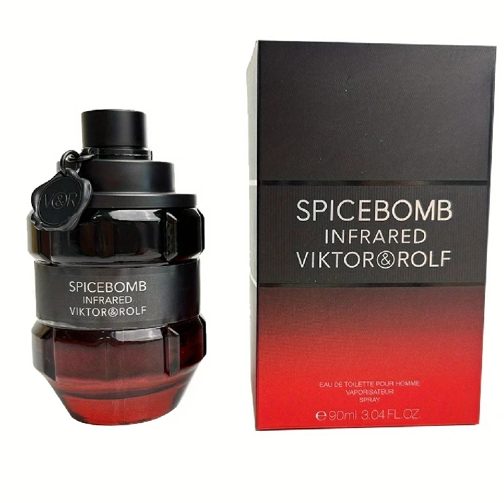 ViktorI Spice Bomb Eau de Parfum- كولونيا رجالية، عطر يدوم طويلاً، Woody Spice- كولونيا رجالية - مع ملاحظة الحمضيات والتبغ