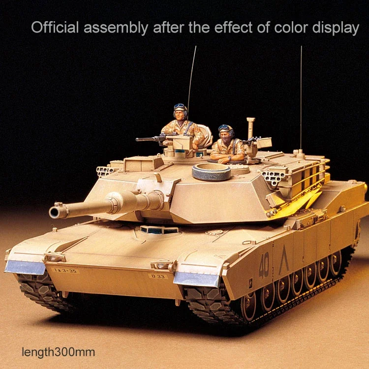 TAMIYA Kit modello serbatoio assemblato 35156 M1A1 carro armato principale modello Abrams 1/35