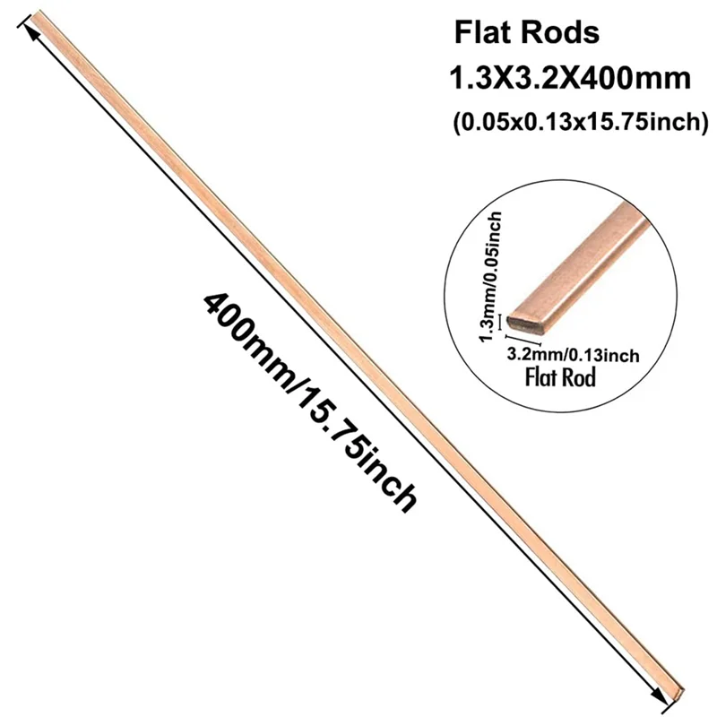 HHO-에어컨 냉장고 브레이징 로드용 구리 파이프용 10개 스틱 자체 융합 인광체 용접봉 파이프 오븐