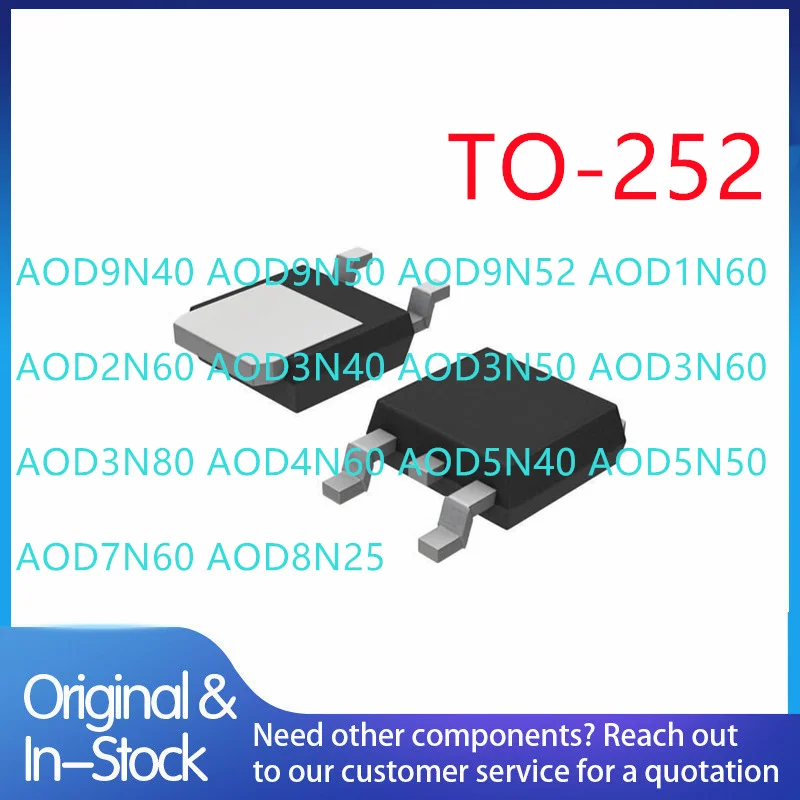 (20piece) New AOD9N40 AOD9N50 AOD9N52 AOD1N60 AOD2N60 AOD3N40 AOD3N50 AOD3N60 AOD3N80 AOD4N60 AOD5N40 AOD5N50 AOD7N60 AOD8N25