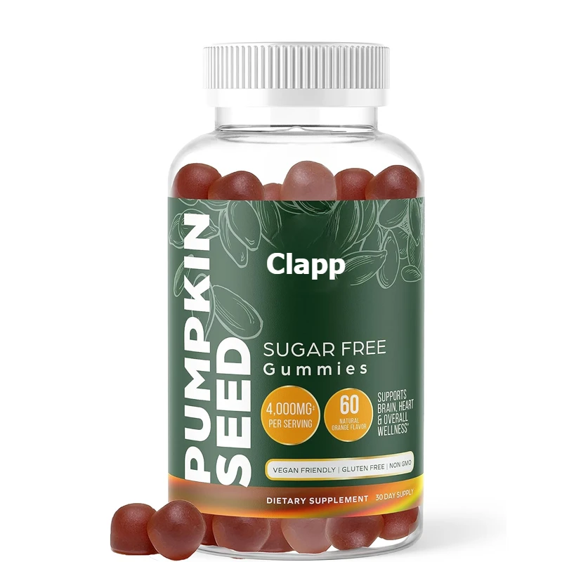 

Pumpkin Gummies - Promote Hair Growth, Glowing Skin, Immune and Urinary Support - A Natural Source of Fatty Acids -60 Gummies