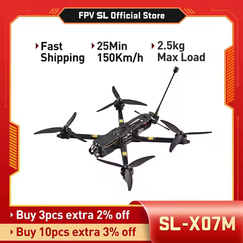 7 Inch Drone profesional Quadcopter Aerial Original FPV Racing SL-X07M drones 4k with HD Camera GPS RC Helicopter FPV Drone