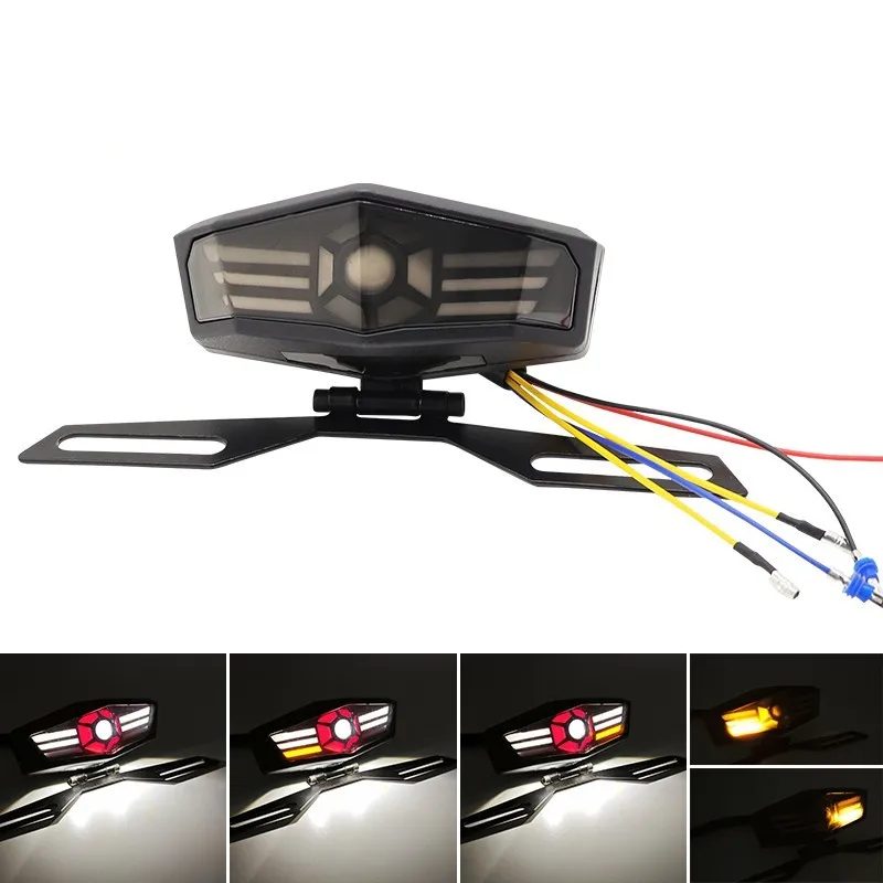 

12V Motorcycle Rear Lights Motorbike Turn Signals LED Brake Tail Light Stop Direction Indicator Blinker for Honda Harley