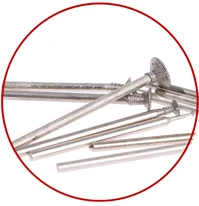 【F】10 Uds. Cabezal de molienda de diamante piedra Jade tallado pulido herramientas de grabado 2,35mm