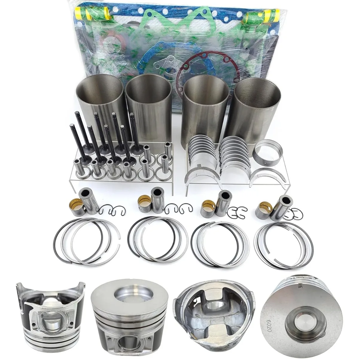 

Комплект для капитального ремонта двигателя 4LE2 для Isuzu 4LE2, комплект для ремонта двигателя Hitachi ZX75US-3 ZX40U, экскаватор New Holland E70B BSR E80B