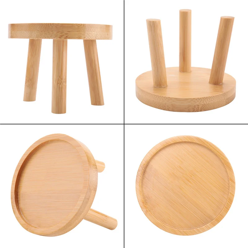 ABVJ-6X نبات خشبي حامل اناء للزهور قاعدة حامل البراز مقعد مرتفع شرفة عصاري زهرة مستديرة الجرف للداخلية في الهواء الطلق