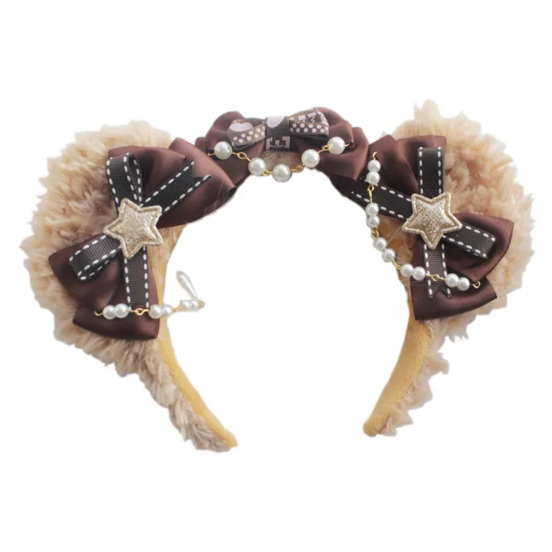 Handgemaakte Lolita Dessert Chocolade Beer Oorarmband KC Teddybeer Lolita Tiramisu Klein item