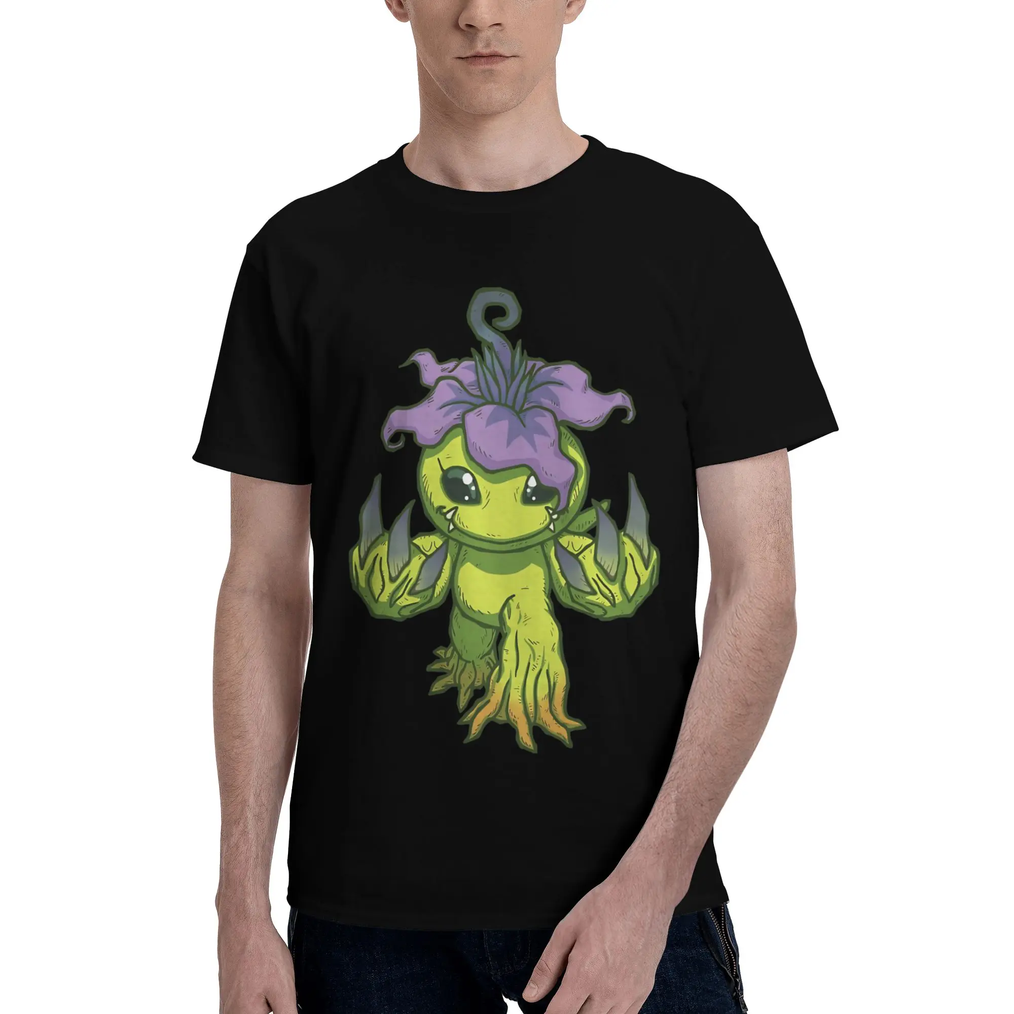 Alraumon  Aruraumon (v2)  Funny 100% Cotton T-Shirt Bandai Digimon Tops Tees For Men