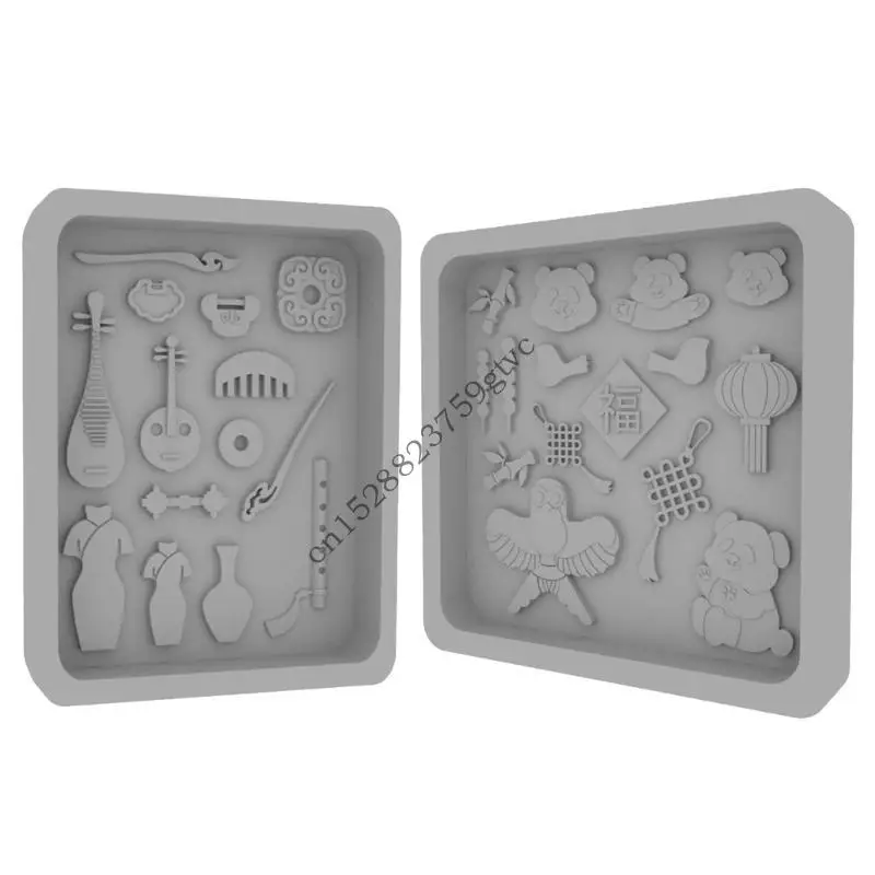 D0UF Moldes dulces pequeños moldes chocolate series china accesorios postres fáciles limpiar moldes