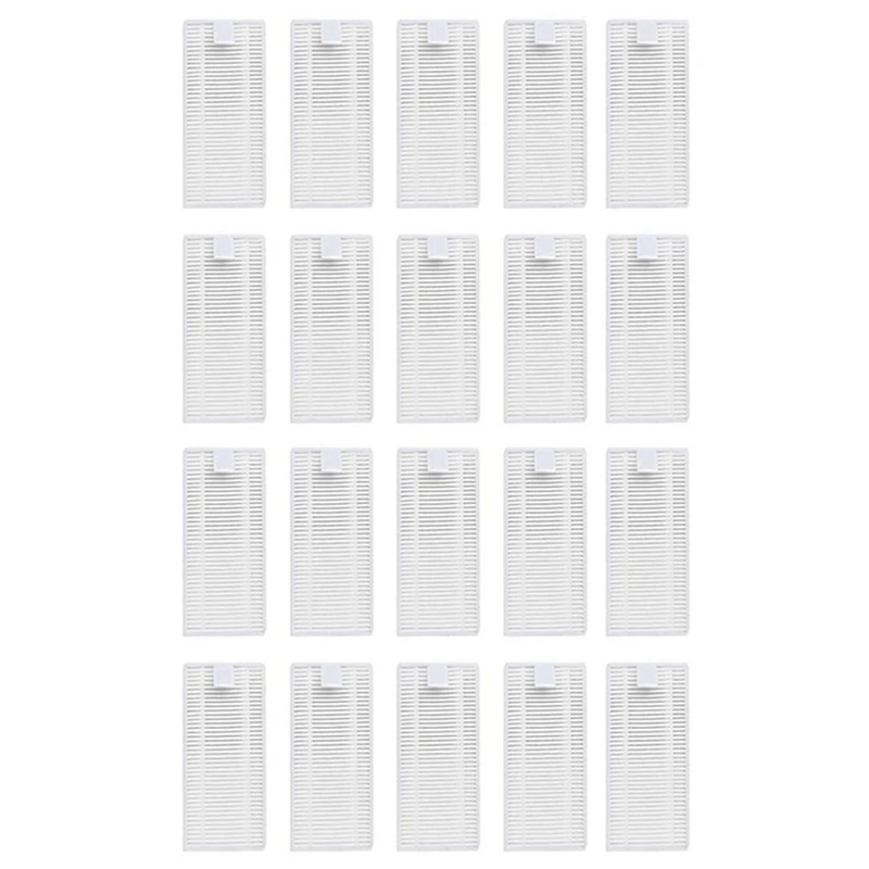 20 قطعة فلتر Hepa مادة مركبة بيضاء استبدال قطع غيار المكانس الكهربائية Viomi Alpha 2 Pro