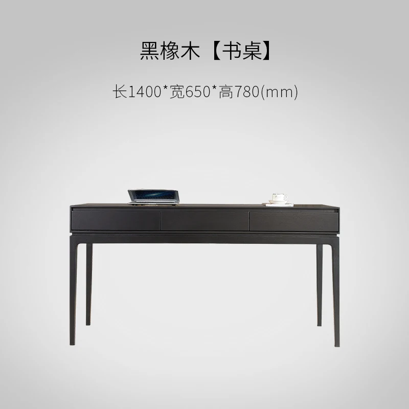 

Desk Minimalist Home Study Modern Minimalist Black Oak Designer