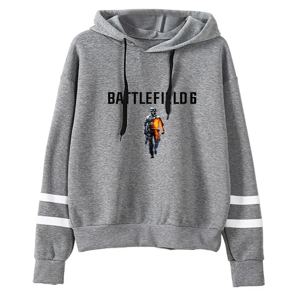 Battlefield 6 Merch Vintage 90s كنزة قطيفة موضة هوديي البلوز الرياضة البلوز الشارع الشهير البلوز