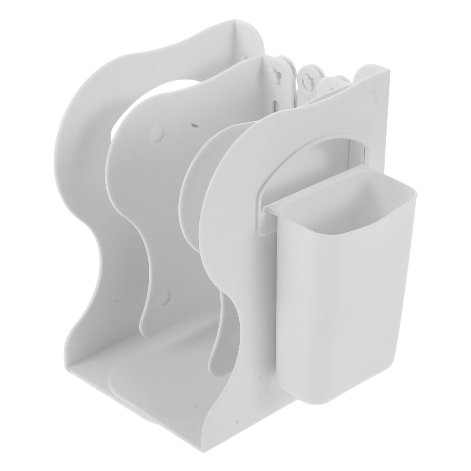 

Foldable Desktop Book Holder Plastic Book Stand for Students Desk Organizer Light Color Portable Efficient Study Tool for Home