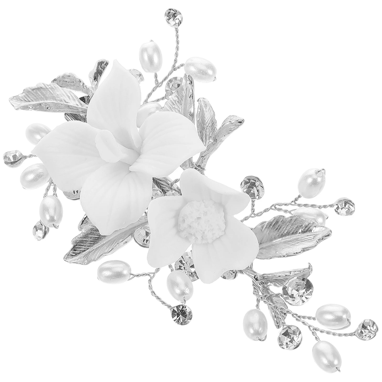 

Bridal Headpieces for Birthday Bride Clip Hair Flower Clips Wedding Accessories Accessory to Be