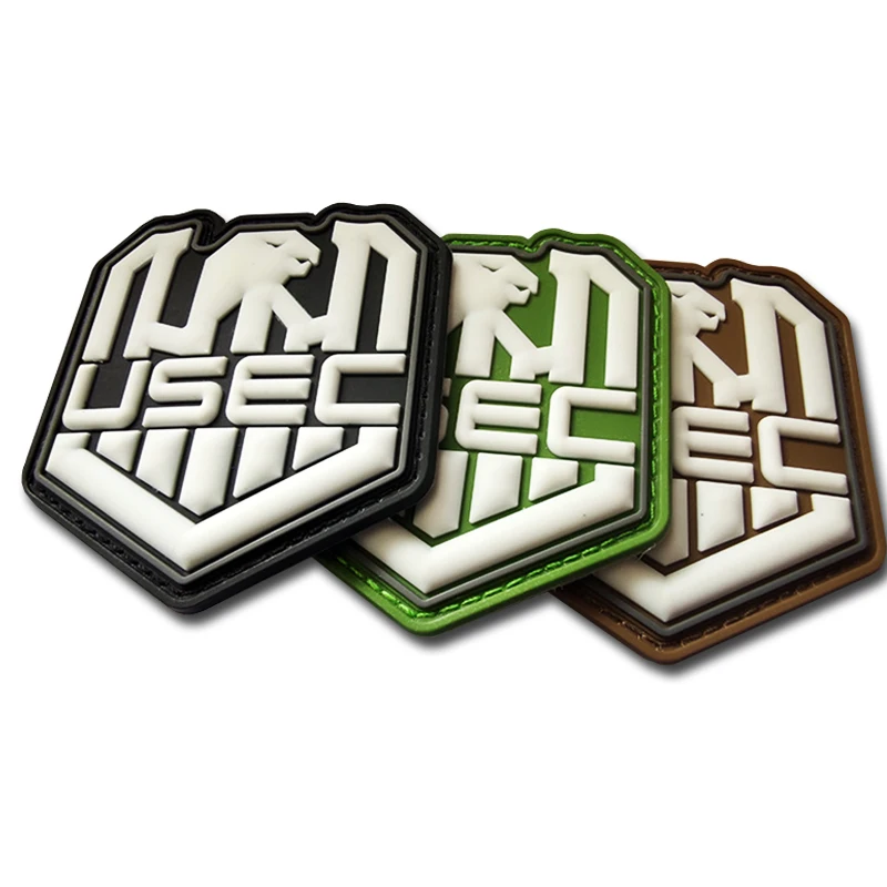 3D PVC Bear Claw Patches USEC Bear Claw Badge Hook&Loop Escape From Tarkov Armband on Clothes Rubber Emblem Backpacks Decoration
