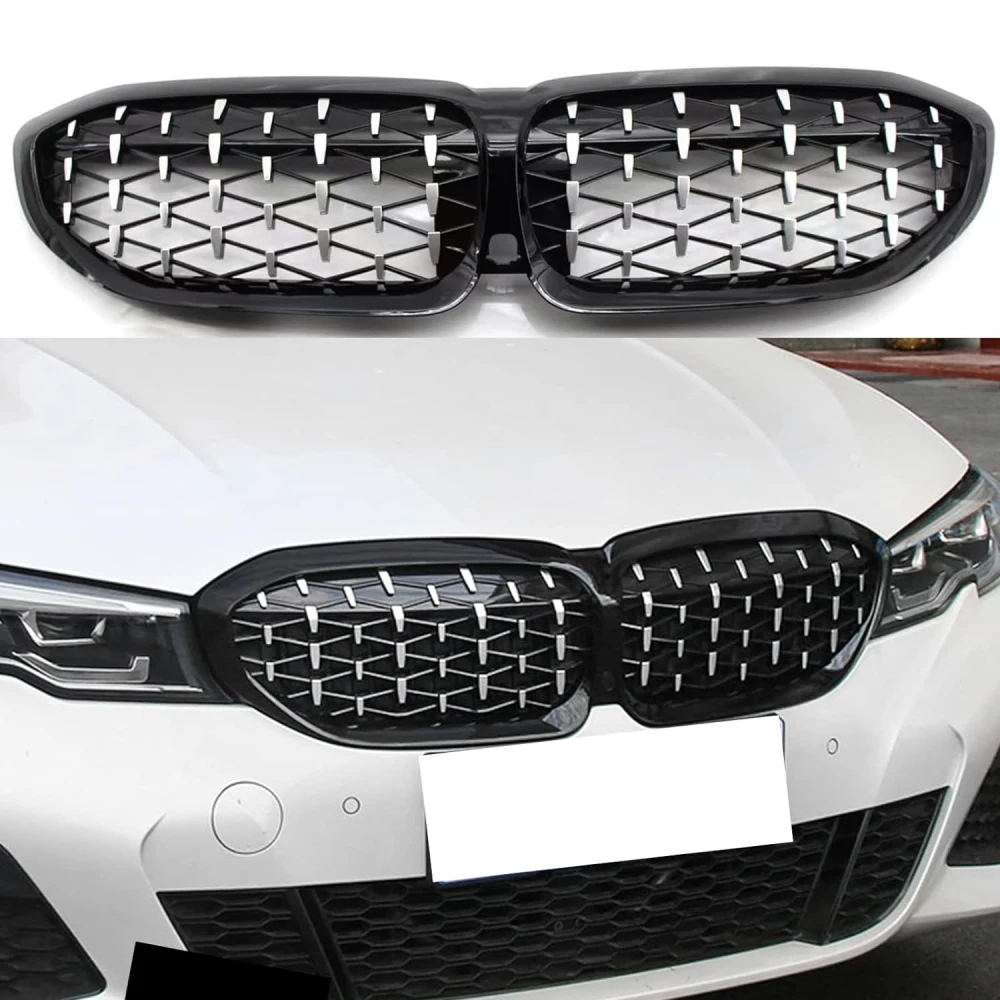 Grille de pare-chocs avant en diamant pour voiture, compatible avec la série 3 G20 Saloon G21 Estate 2019-2020 51138072085