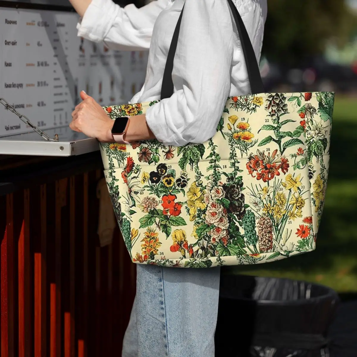 

Типы цветов, пляжная большая сумка Adolphe Millot, спортивная сумка для занятий йогой, большая большая сумка, женская дорожная сумка, сумка для фитнеса