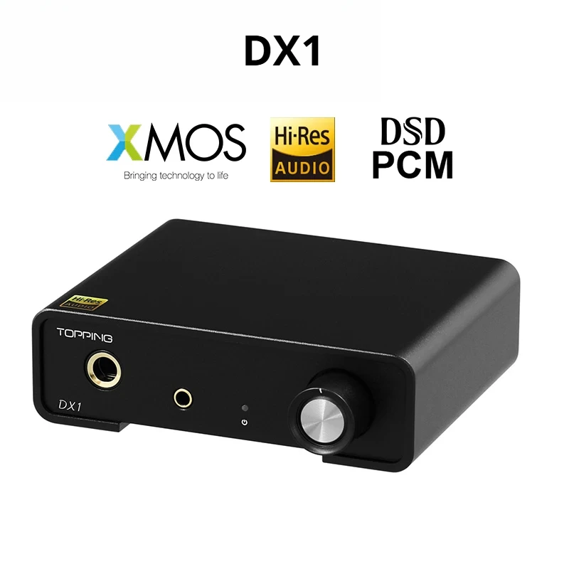 TOPPING DX1 Mini DAC Headphone Amplifier AK4493S XU208 DAC&Headphone Amp Support up to DSD256 PCM384 Decoder