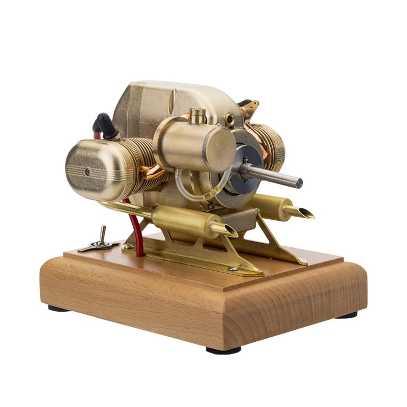 R90S 3,2 cc Micro opuesto horizontalmente modelo de motor de doble cilindro Mini motor de combustión interna de potencia modelo de juguete