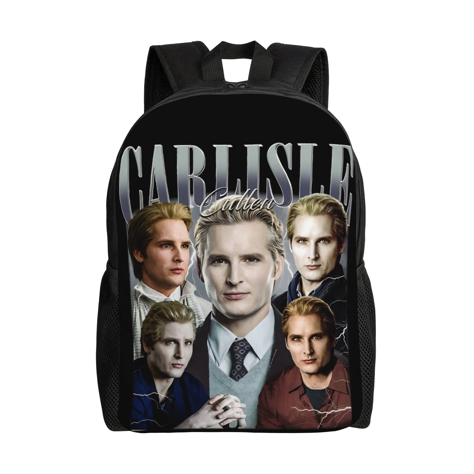 

Carlisle Cullen Twilight Backpack Student Unisex Polyester Daily Backpacks Big Fashion School Bags Rucksack