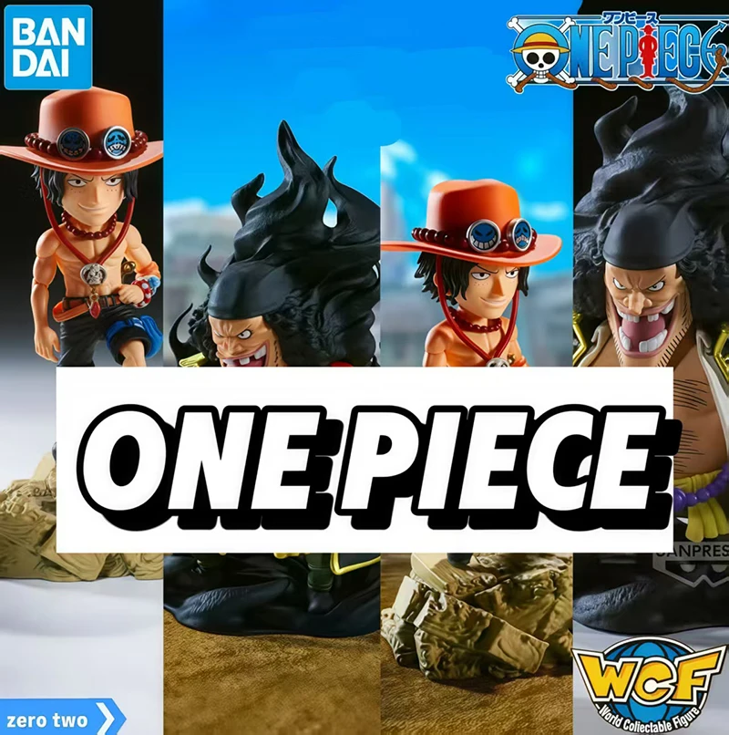 

in stock Genuine BANDAI NAMCO BANPRESTO One Piece WCF World Collectable Figure Marshall.D.Teach Portgas D. Ace PVC Figure Model