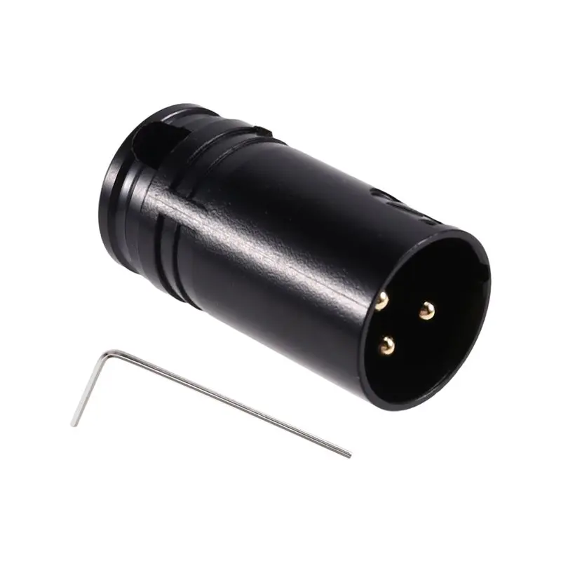B68C Compact XLR Microphone Solder Connector For Microphone Mixer XLR Microphone Adapter Male