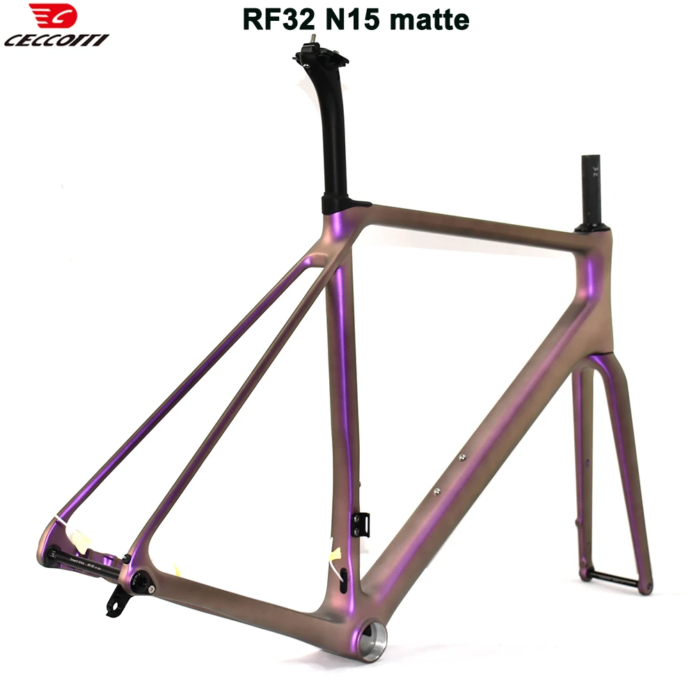 CECCOTTI RF32 نموذج مكبح قرصي إطار دراجة هوائية T1000 كامل الكربون خفيفة للغاية دراجة إطارات الراقية تخصيص اللون #6