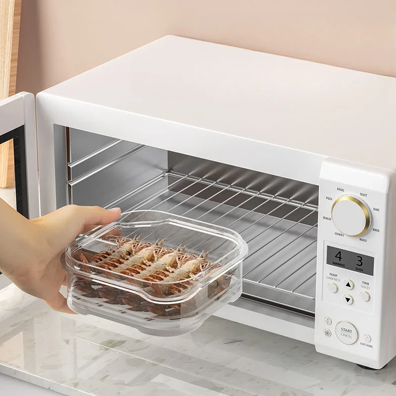 Crisper Refrigerator Frozen Meat Box Frozen Storage Box Household Fresh-keeping Box Refrigerator Storage Packaging Boxes