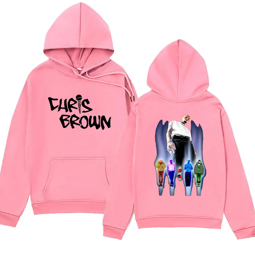 Rapper Chris Brown 11:11 ทัวร์พิมพ์Hoodieผู้ชายผู้หญิงHip Hop Streetwearเสื้อกันหนาวฤดูใบไม้ร่วงแฟชั่นสบายๆHarajukuเสื้อขนแกะ