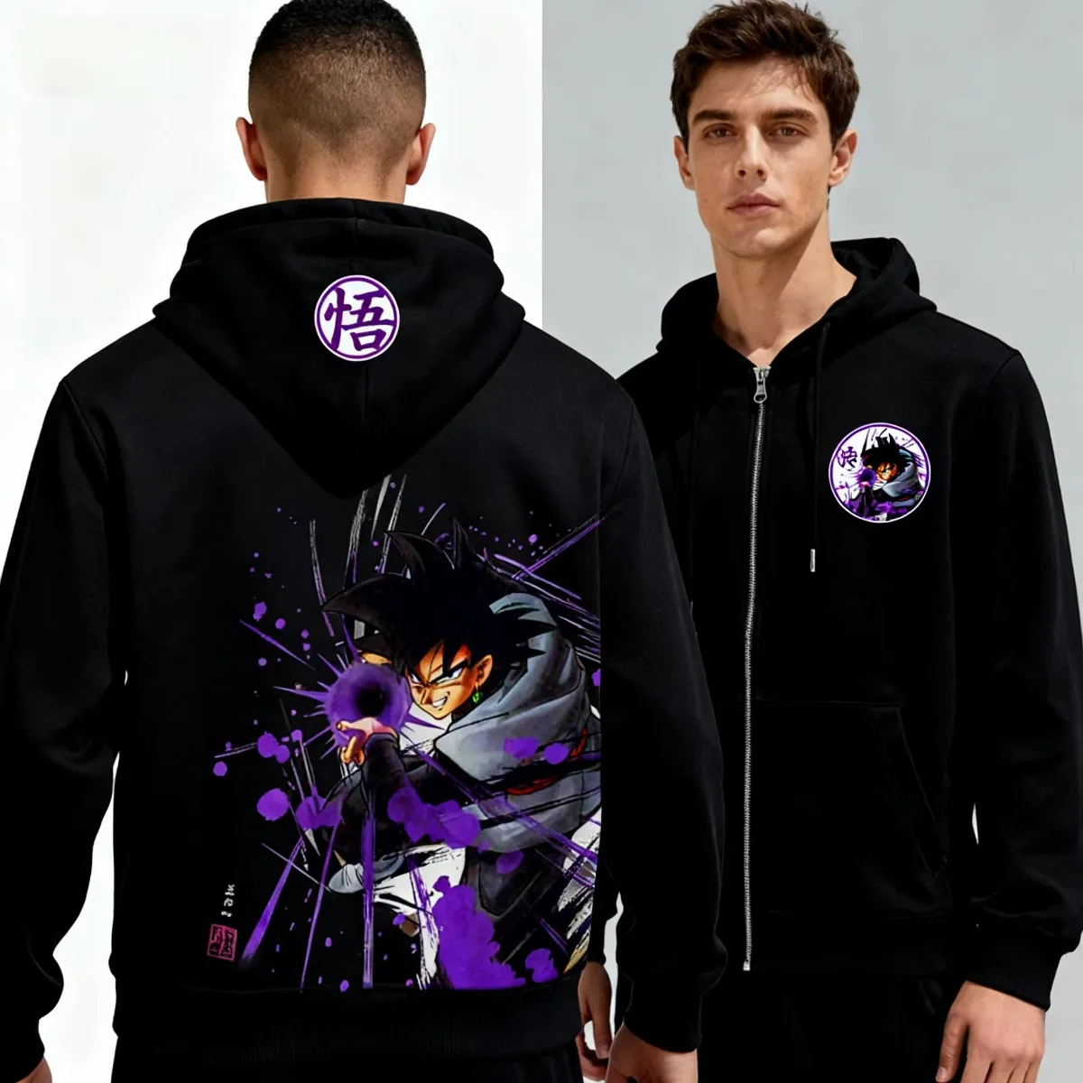 

Dragon Ball 2025 Новая мужская толстовка на молнии с принтом Bandai 100, хлопковая толстовка в стиле аниме, повседневная уличная куртка для мужчин, подарок для путешествий
