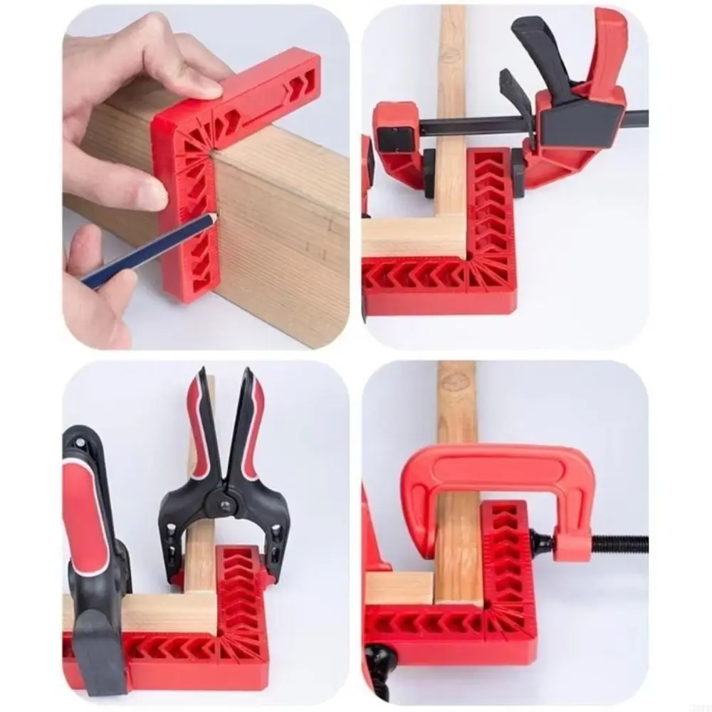 Square Right Angle Woodworking Positioning Ruler 90 Degrees Auxiliary Fixture Right Angle Positioning Block Crafted ABS